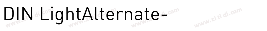 DIN LightAlternate字体转换